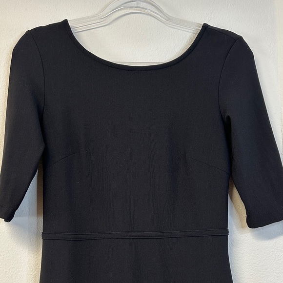 Boston Proper Half Sleeve Classic Black Mini Dress XS - Picture 3 of 6